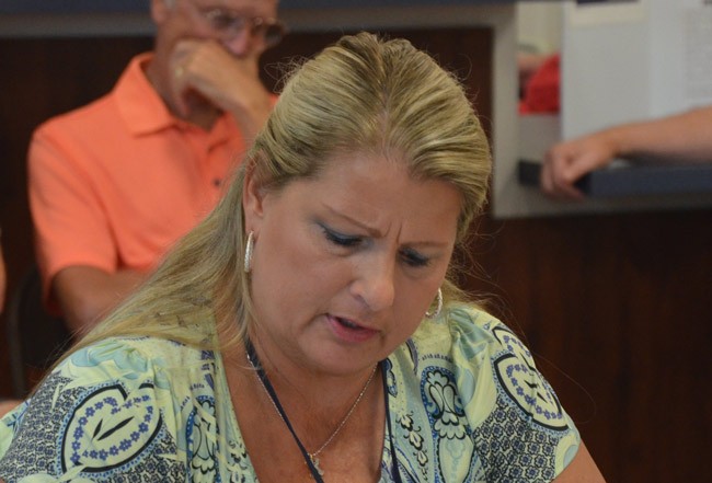 Kimberle Weeks may not appear the Florida Elections Commission's decision to dismiss her case against three commissioners. But she still has pending cases against them at the ethics commission. (© FlaglerLive)