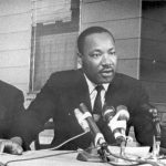 Ralph Abernathy, left, and Martin Luther King Jr. in St. Augustine in 1964, when King said he was leading "a massive assault against segregation." (Florida Memory)