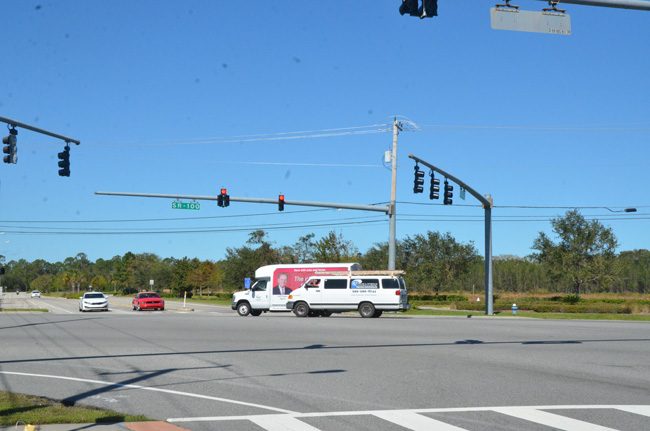 The Kings Pointe development at the corner of Old Kings Road and State Road 100 may finally be seeing some activity after a decade of immobility. (c FlaglerLive)