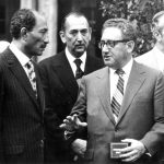 Henry Kissinger with Egypt's Anwar Sadat in an undated photo from the early 1970s. (Florida Memory)