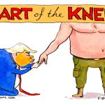 Trump's Art of the Kneel by Pat Byrnes, PoliticalCartoons.com