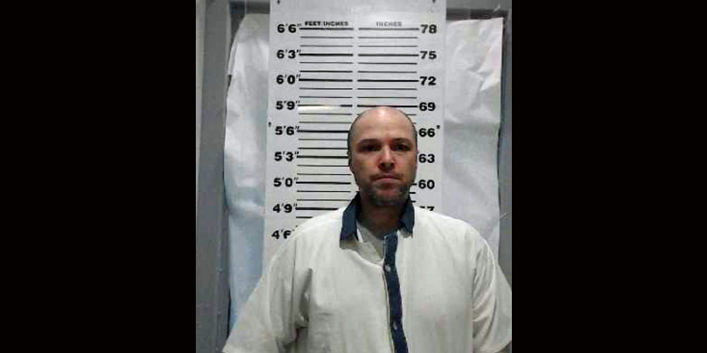 Chad Langlois in his Georgia State Prison photo.