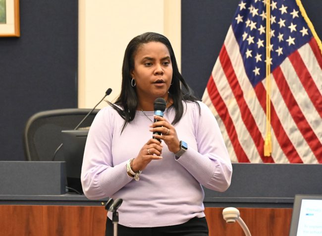 Assistant Superintendent Lashakia Moore. (© FlaglerLive)