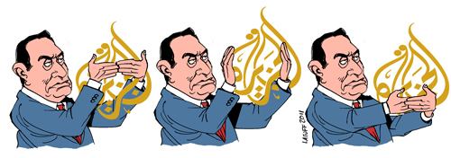 mubarak censorship al-jazeera 