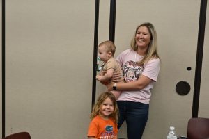 Lauren Johnston may have one or two more minutes a week for her children. (© FlaglerLive)