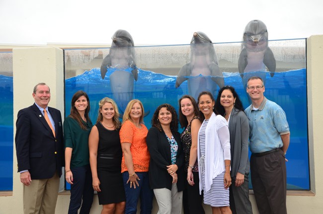 hey have fun, too: members of the Leadership Flagler 21 class. (Flagler County Chamber of Commerce)