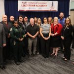 The Leadership Academy's newest graduates, bracketed by Dr Joe Saviak, left, and Tax Collector Shelly Edmonson. (Tax Collector)