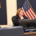 Flagler County Commissioner Leann Pennington has reason to smile as the Daytona North special assessment is no more. (© FlaglerLive)