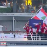 The Lebanese Olympians at the Paris Olympics.