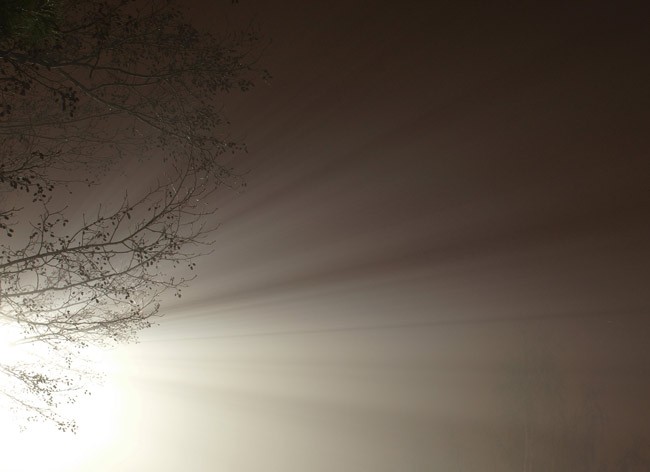 LED streetlight in fog. (Sándor Iskender)