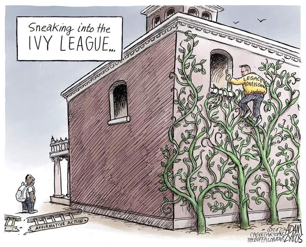 Ivy League Admissions by Adam Zyglis, The Buffalo News