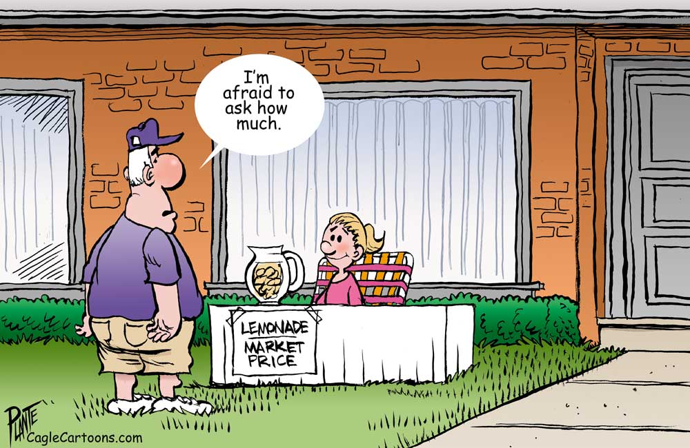 Inflation is everywhere by Bruce Plante, PoliticalCartoons.com