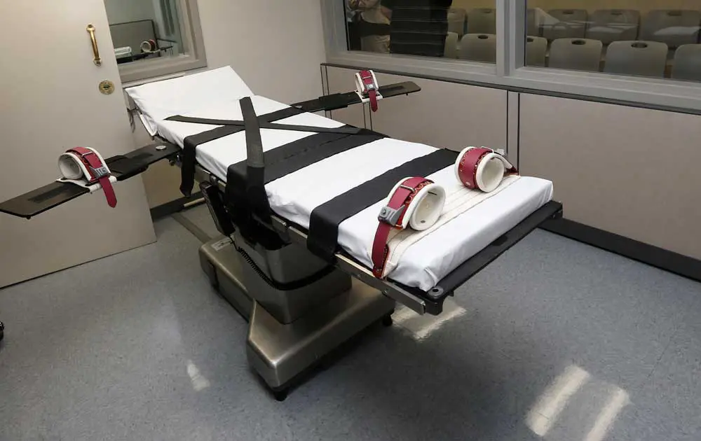 In some cases, death row inmates have been strapped to the gurney for hours. (AP Photo/Sue Ogrock)