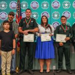 Included in the ceremony was the presentation of a Life Saving Award to deputies and a call taker who worked together to save the life of a 10-year-old boy. The boy and his family were in attendance during the ceremony.