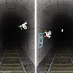 Light at the end of the tunnel in the Middle East, by by Marian Kamensky, Austria.