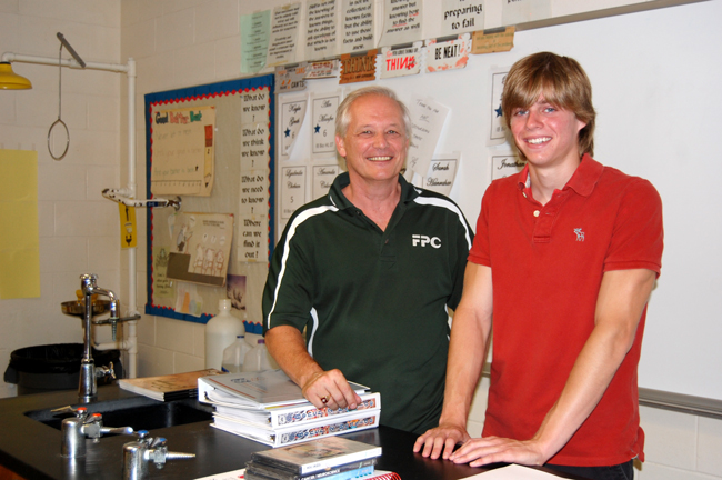 Jim Pignatiello and Rowan Littlefield, flagler palm coast high school 