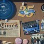 You've come a long way, baby. A detail from the time capsule unveiled at Palm Coast's 25th anniversary celebration last October. (© FlaglerLive)