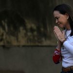 Venezuelan opposition leader Maria Corina Machado gestures during a protest in Caracas on Jan. 9, 2025.