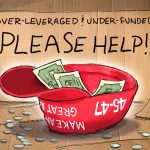 Throw Money In MAGA Hat Please Help by Ed Wexler, CagleCartoons.com
