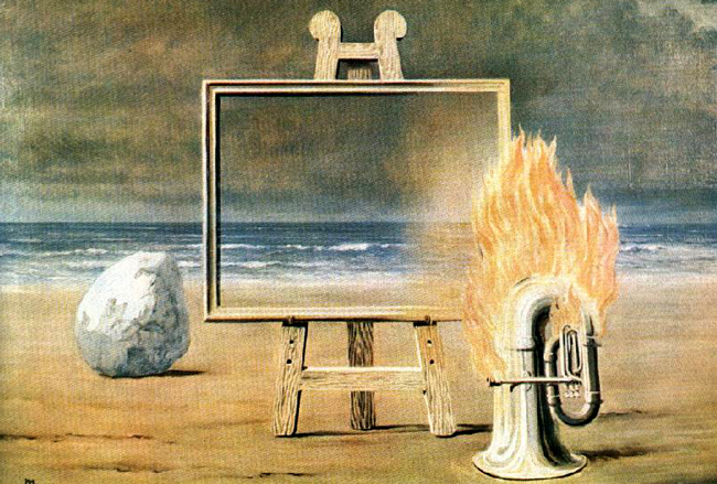 Where illusions end and marketing begins, with apologies to Magritte's 'Fair Captive' ('La Belle Captive,' 1931)