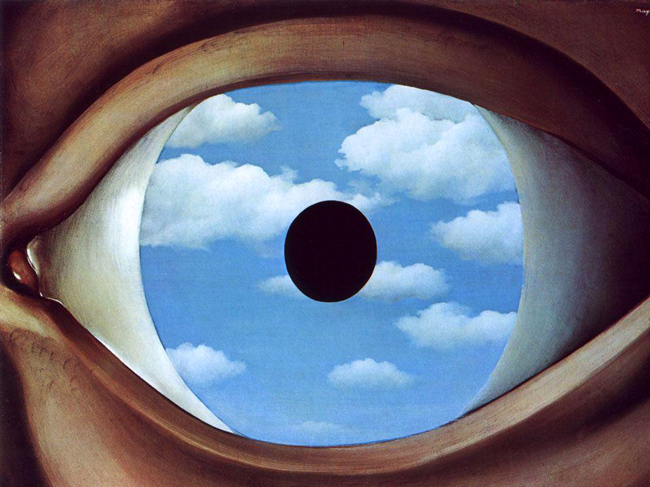 magritte's false mirror