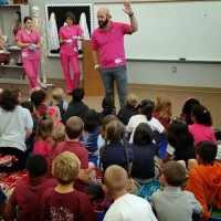 Dr. Jeremiah Mahoney at Rymfire Elementary.  Click on the image for larger view. (© FlaglerLive)