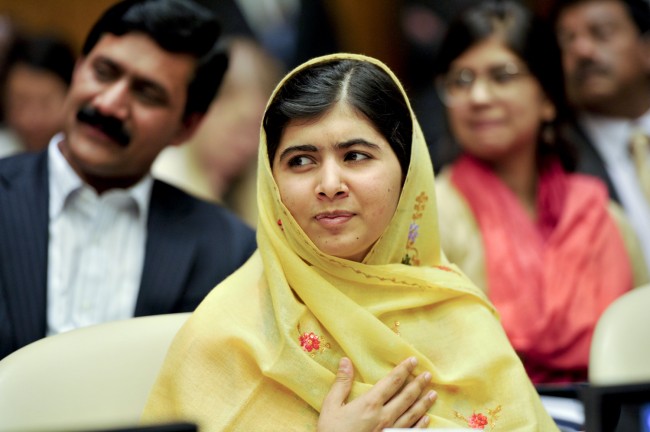 Malala Yousafzai at the United Nations in July. (United Nations Information Centres)