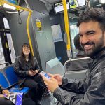 On the bus with Zohran Mamdani. (Facebook)