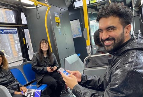 On the bus with Zohran Mamdani. (Facebook)