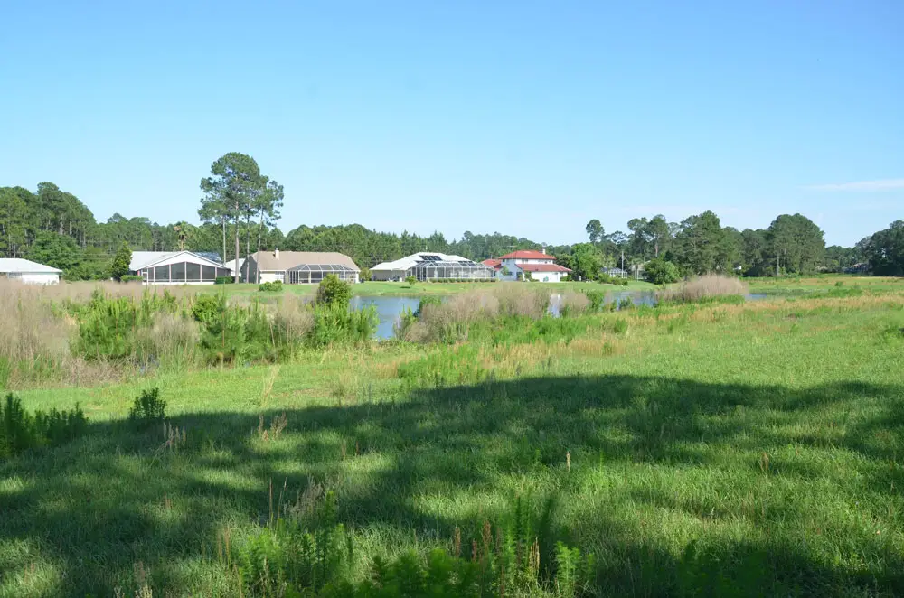 Residents around the long-disused Matanzas golf course have largely opposed a proposed new development on some of the fairways, though the Palm Coast City Council adopted and expanded on development restrictions imposed by city planners. (© FlaglerLive)