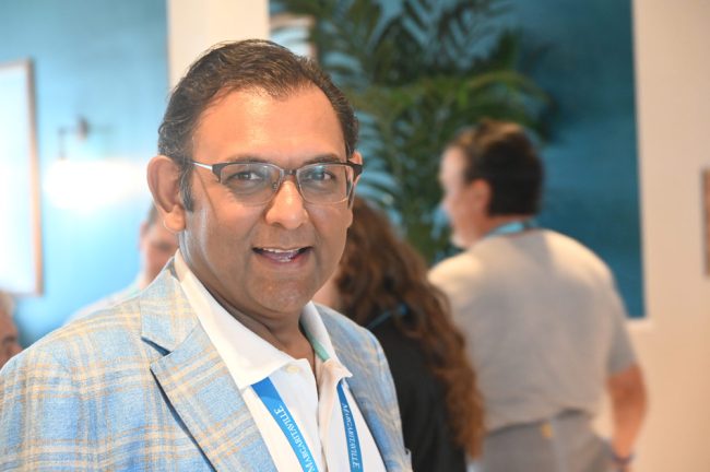 Manoj Bhoola, who made it happen. (© FlaglerLive)