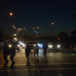 Marchers heading to a vigil at veterans P{ark in Flagler Beach in March 2018, after the massacre at the high school in Parkland. A vigil is planned Friday, after the massacres in Buffalo and (© FlaglerLive)