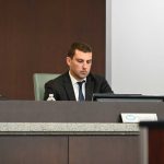 Palm Coast's city attorney, Marcus Duffy, again weathered indecorous criticism from Council member Ed Danko on Wednesday, who challenged him on his interpretation of procedures surrounding the call for a closed-door meeting. (© FlaglerLive)