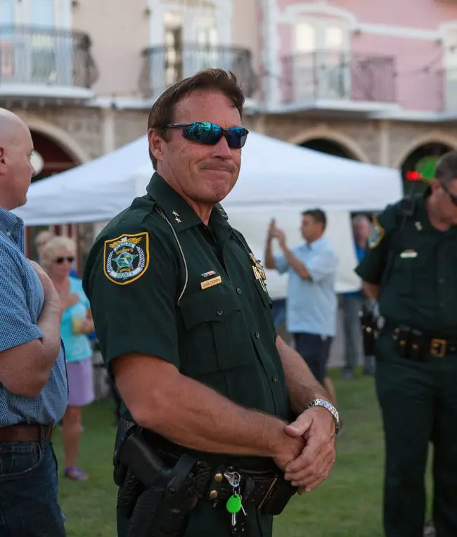 Mark Carman is the longest-serving uniformed sheriff's employee. He was hired on July 1, 1987. (© FlaglerLive)