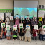 Masking the masks: Brevard County public school students earlier this month. (Facebook)