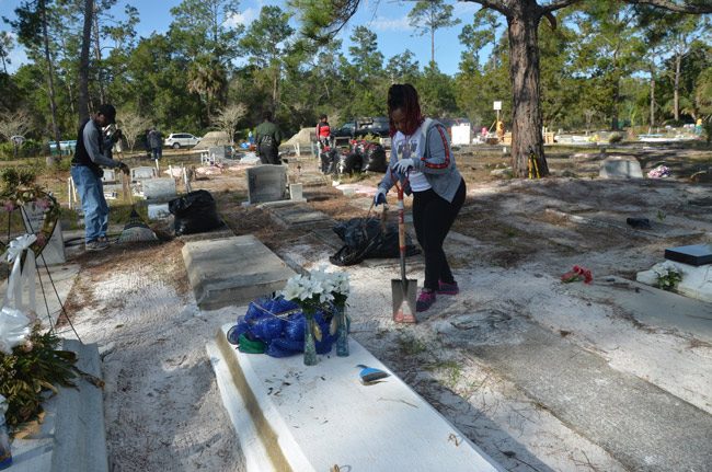 Another community clean-up is scheduled at the Masonic Cemetery off Old Kings Road in palm Coast on Saturday, starting at 9 a.m. See below. (© FlaglerLive)