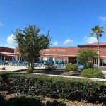 Matanzas High School has been the scene of two incidents involving deputies in two successive school days, both times with faculty getting assaulted by students, the second time as part of a brawl that resulted in the arrest of 11 students. (© FlaglerLive)