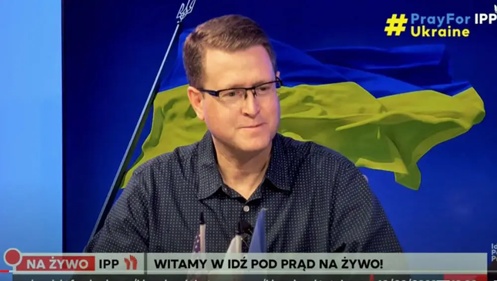Matt Shea, a 47-year-old resident of Spokane, Wash., with ties to far-right militias and hate group, connected his trip to Poland with a Palm Coast-based organization that facilitates adoptions of Ukrainian children. He appeared in an interview on a Polish television station. 