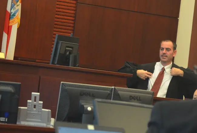 Flagler County hardly knew him: Circuit Judge Matthew Foxman will be returning to Volusia County by early next year, and will be replaced by Judge Dennis Craig, who once presided over civil and family law cases in Flagler. (© FlaglerLive)
