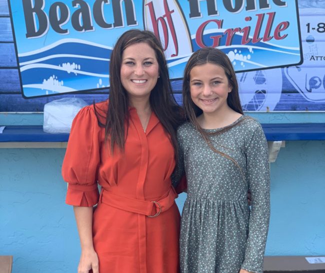 The mayor and her daughter, Sydney Adams. (Suzie Johnston)