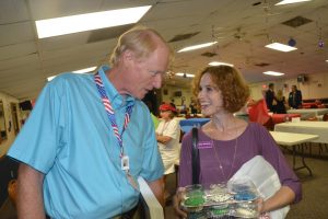 Dennis McDonald and Abby Romaine crossed paths in 2012 when he was the Republican and she was the independent. (© FlaglerLive)