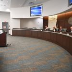 Michael McGlothlin appearing before the City Council on Nov. 13. (© FlaglerLive)