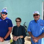 Changes in Flagler Beach: James Sherman, left, was sworn-in to his second term and appointed chair of the commission, Jane Mealy exited after 19 years, and John Cunningham was sworn-in for his first term. (© FlaglerLive)