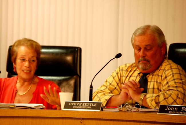 Flagler Beach commissioners Steve Settle and Jane Mealy