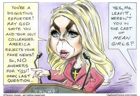 Press secretary Karoline Leavitt by Taylor Jones, Politicalcartoons.com