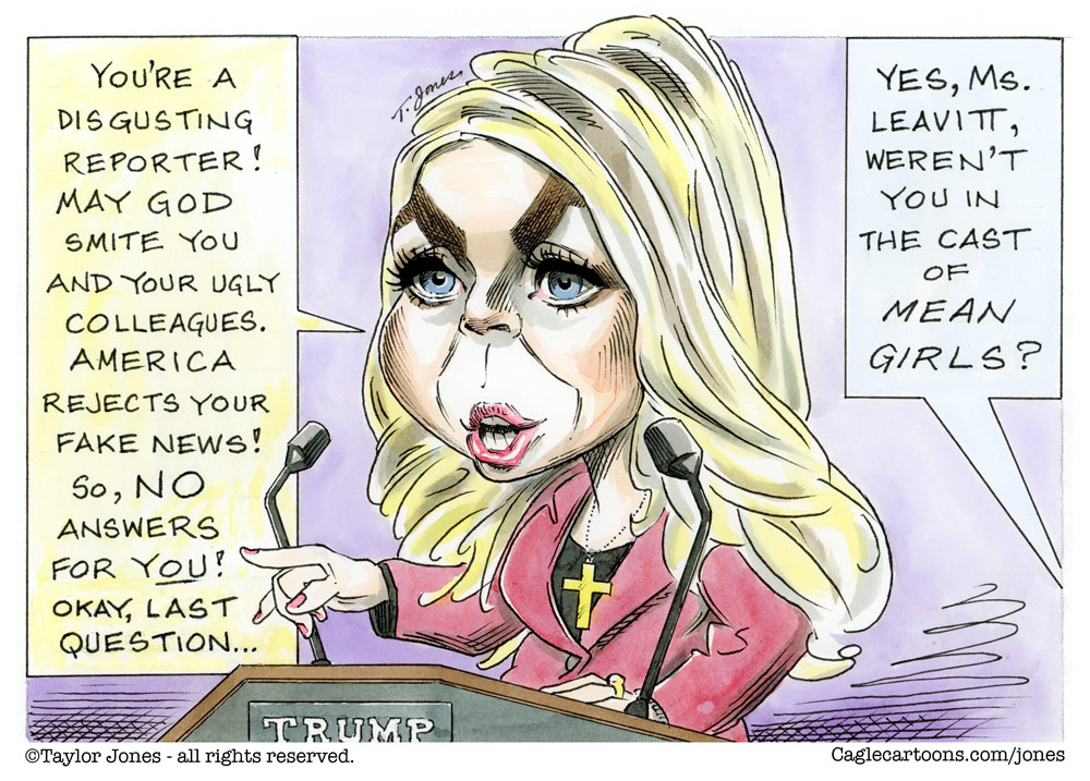 Press secretary Karoline Leavitt by Taylor Jones, Politicalcartoons.com
