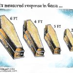 Israeli measured response by Dave Granlund, PoliticalCartoons.com