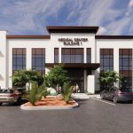 A rendering of one of the proposed medical building. (Bina Properties)