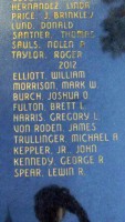 Keppler's name on the memorial in Ocala. Click on the image for larger view. (Andrew Keppler)