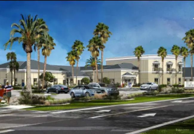 A rendering of the watercress assisted living facility for dementia patients on Corporate Drive, approved last week by the Palm Coast Planning Board.